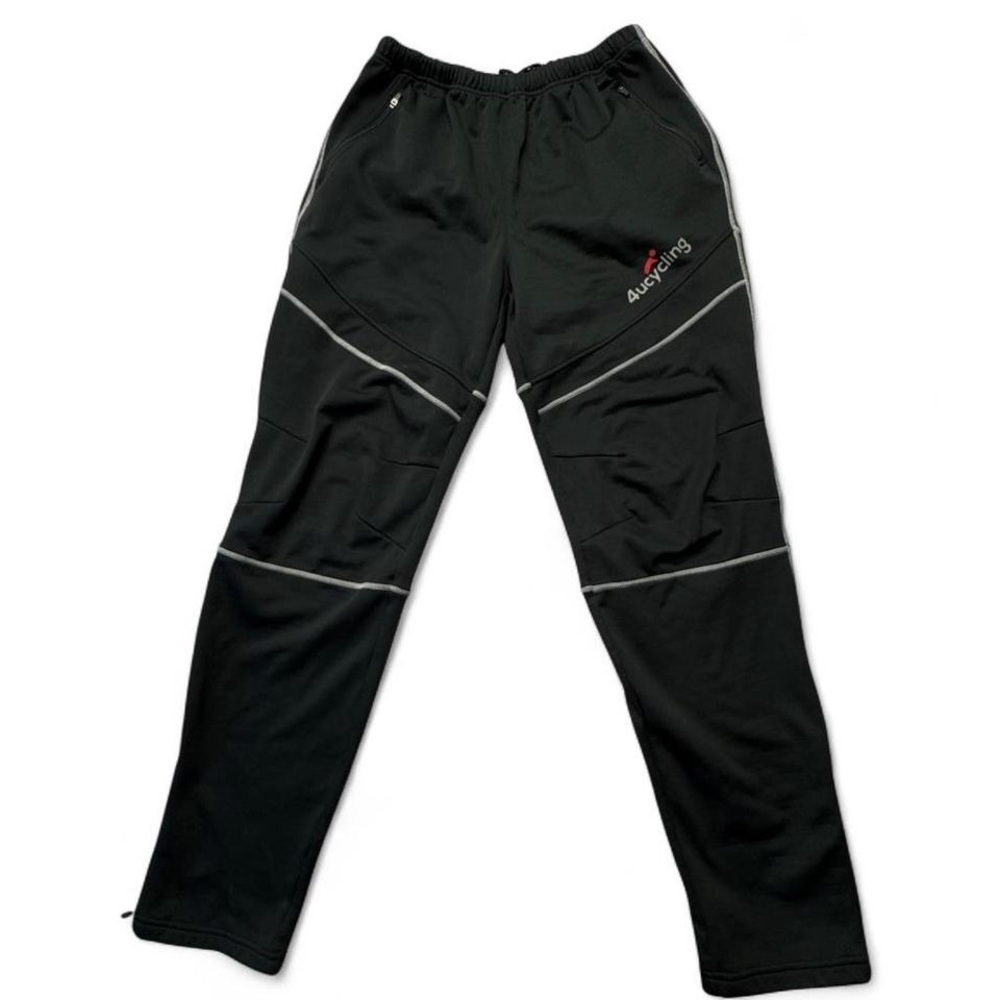 4ucycling Pants Mens 2XL Thermal Fleece Lined Cycling Reflective Trim B48